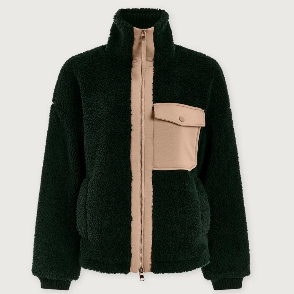 Varley Lowell Sherpa Jacket in Pine Grove